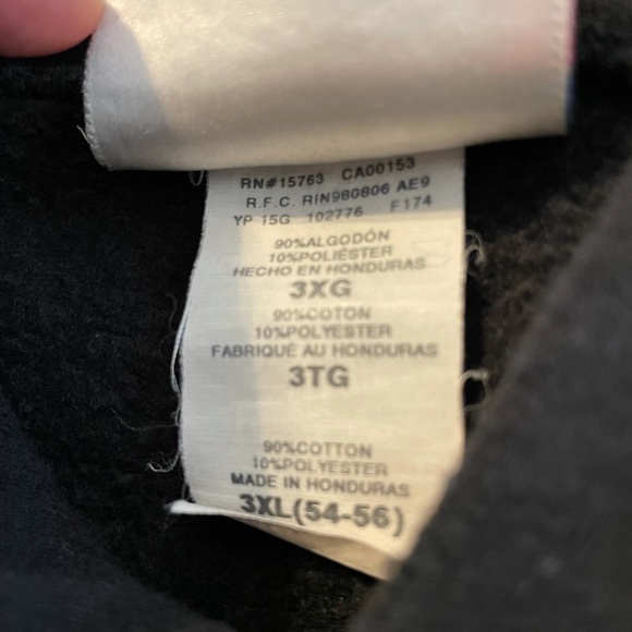 STRAIGHT EDGE Vintage Sweatshirt/Hoodie 3XL (54-56) Black - Picture 6 of 6